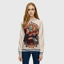 Свитшот женский Sherlock, цвет: 3D-меланж — фото 2