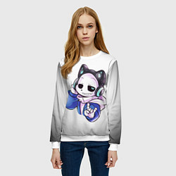 Свитшот женский UNDERTALE, цвет: 3D-белый — фото 2