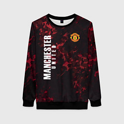 Свитшот женский Manchester United, цвет: 3D-черный
