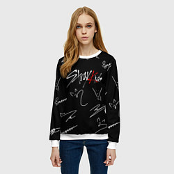 Свитшот женский STRAY KIDS, цвет: 3D-белый — фото 2