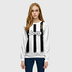 Свитшот женский Juventus home 20-21, цвет: 3D-белый — фото 2