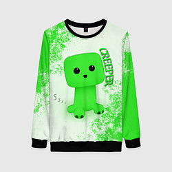 Свитшот женский MINECRAFT CREEPER, цвет: 3D-черный