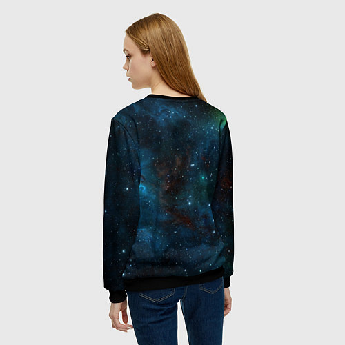 Женский свитшот NASA / 3D-Черный – фото 4