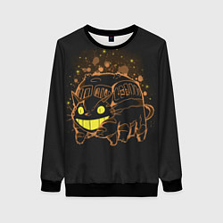 Свитшот женский My Neighbor Totoro, цвет: 3D-черный