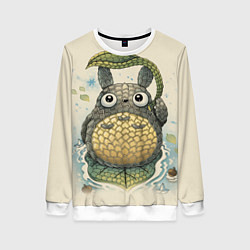 Свитшот женский My Neighbor Totoro, цвет: 3D-белый