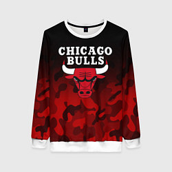 Свитшот женский CHICAGO BULLS, цвет: 3D-белый