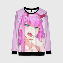 Свитшот женский Ahegao, цвет: 3D-черный