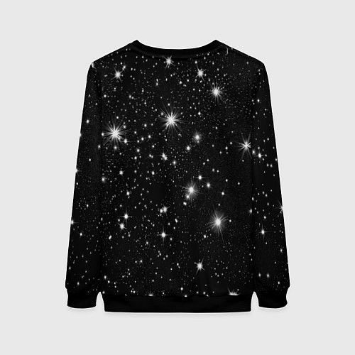 Женский свитшот Юрий Гагарин звездное небо / 3D-Черный – фото 2