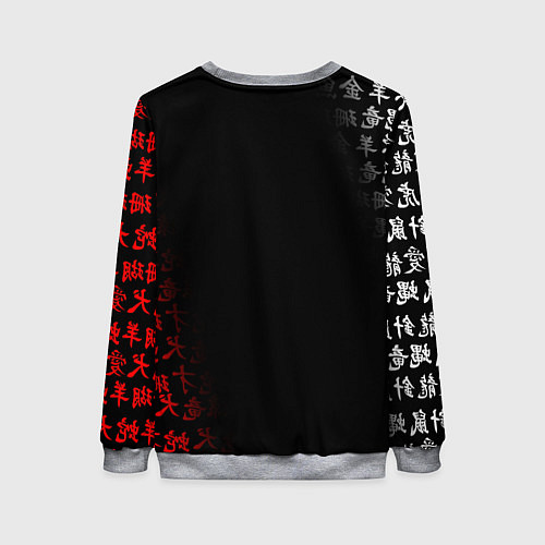 Женский свитшот KIMETSU NO YAIBA / 3D-Меланж – фото 2