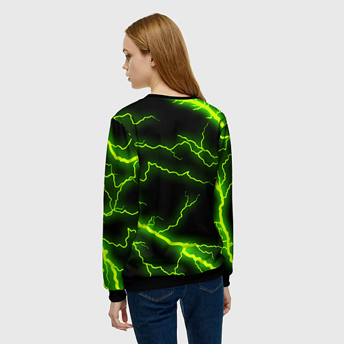 Женский свитшот MINECRAFT STORM / 3D-Черный – фото 4
