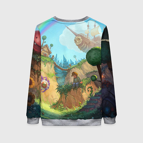 Женский свитшот Terraria / 3D-Меланж – фото 2
