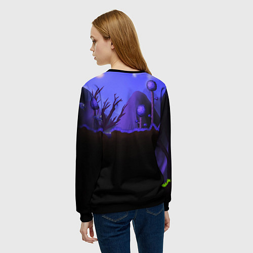 Женский свитшот TERRARIA / 3D-Черный – фото 4
