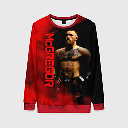Свитшот женский Конор МакГрегор, цвет: 3D-красный