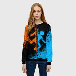 Свитшот женский PORTAL, цвет: 3D-черный — фото 2