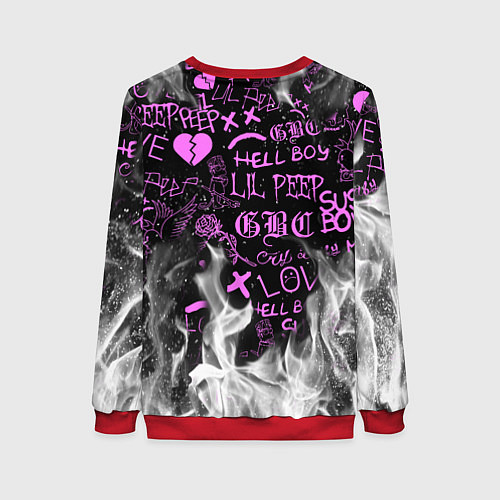 Женский свитшот LIL PEEP / 3D-Красный – фото 2