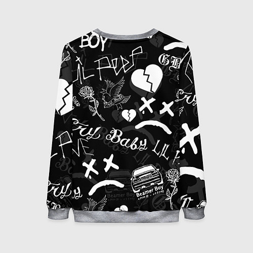 Женский свитшот LIL PEEP / 3D-Меланж – фото 2