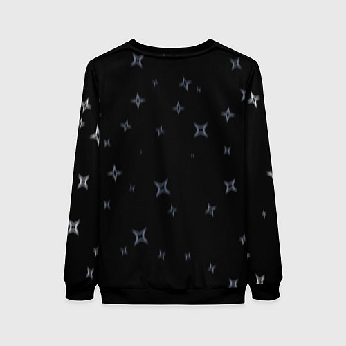 Женский свитшот ОЧЕНЬ ПРИЯТНО БОГ! / 3D-Черный – фото 2