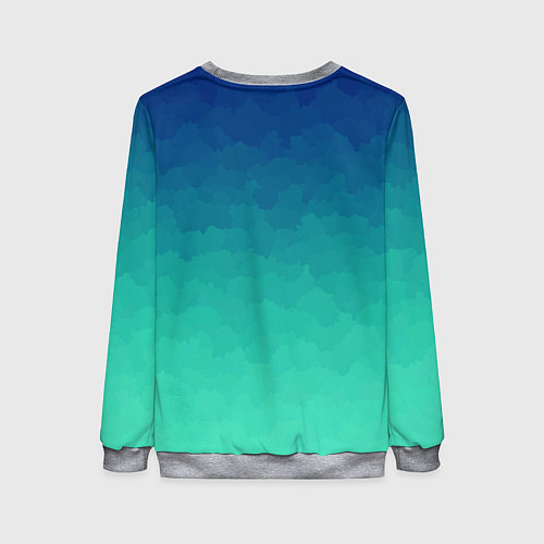 Женский свитшот Звездный дирижабль / 3D-Меланж – фото 2