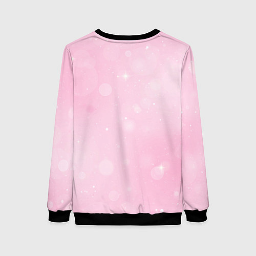 Женский свитшот Сердечко пальцами / 3D-Черный – фото 2