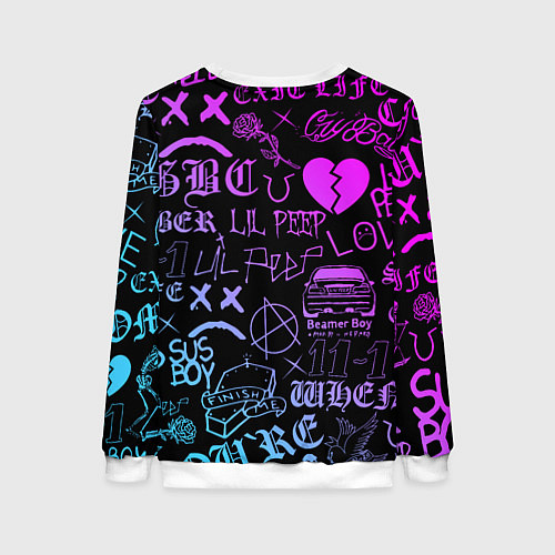 Женский свитшот LIL PEEP / 3D-Белый – фото 2