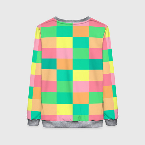 Женский свитшот Кубик Рубика / 3D-Меланж – фото 2