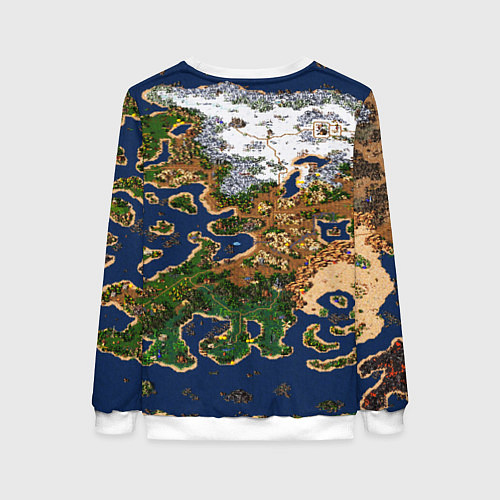 Женский свитшот HEROES 3 КАРТА / 3D-Белый – фото 2