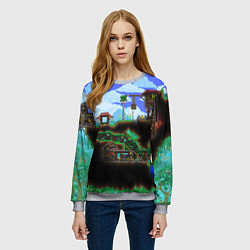 Свитшот женский TERRARIA, цвет: 3D-меланж — фото 2