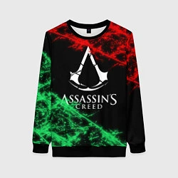 Свитшот женский Assassin’s Creed: Red & Green, цвет: 3D-черный