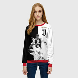 Свитшот женский Cristiano Ronaldo, цвет: 3D-красный — фото 2