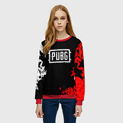 Свитшот женский PUBG, цвет: 3D-красный — фото 2