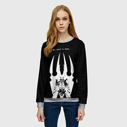 Свитшот женский Hollow Knight, цвет: 3D-меланж — фото 2