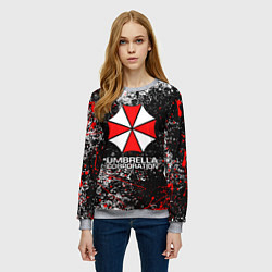 Свитшот женский UMBRELLA CORP, цвет: 3D-меланж — фото 2