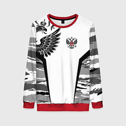 Свитшот женский Камуфляж Россия, цвет: 3D-красный