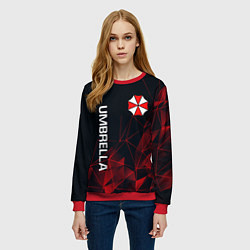 Свитшот женский UMBRELLA CORP, цвет: 3D-красный — фото 2