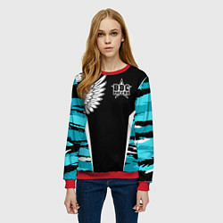 Свитшот женский ВВС России Камуфляж, цвет: 3D-красный — фото 2