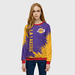Свитшот женский LA LAKERS, цвет: 3D-красный — фото 2