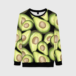 Женский свитшот Avocado background
