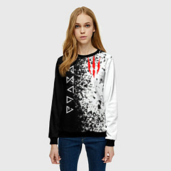 Свитшот женский THE WITCHER, цвет: 3D-черный — фото 2