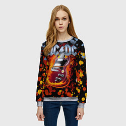 Свитшот женский ACDC, цвет: 3D-меланж — фото 2