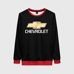Свитшот женский CHEVROLET, цвет: 3D-красный