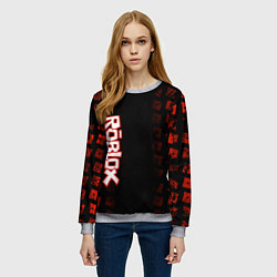 Свитшот женский Roblox, цвет: 3D-меланж — фото 2