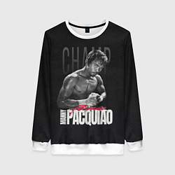 Свитшот женский Manny Pacquiao, цвет: 3D-белый