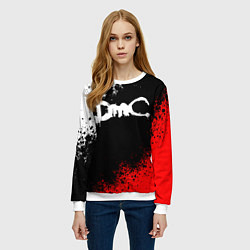 Свитшот женский DEVIL MAY CRY DMC, цвет: 3D-белый — фото 2