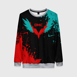 Свитшот женский DMC, цвет: 3D-меланж