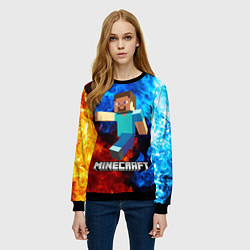 Свитшот женский MINECRAFT, цвет: 3D-черный — фото 2