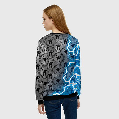 Женский свитшот ЪУЪ FORTNITE / 3D-Черный – фото 4