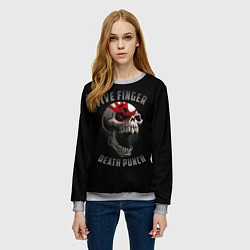 Свитшот женский Five Finger Death Punch, цвет: 3D-меланж — фото 2
