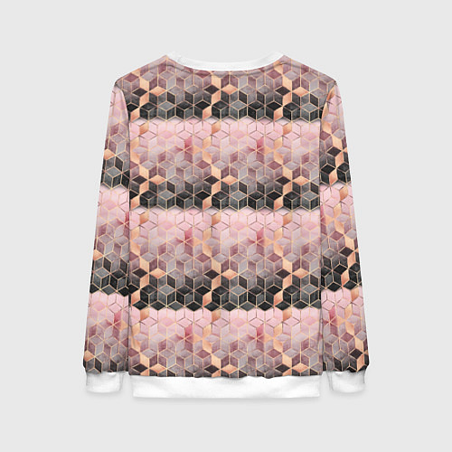 Женский свитшот Geometry Pattern / 3D-Белый – фото 2