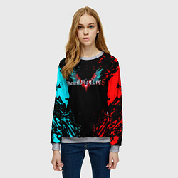 Свитшот женский DEVIL MAY CRY, цвет: 3D-меланж — фото 2