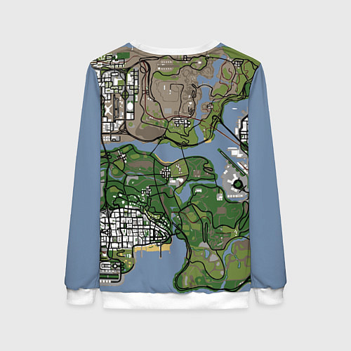 Женский свитшот San andreas / 3D-Белый – фото 2